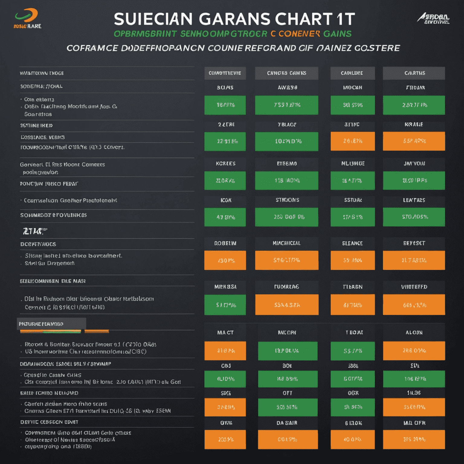 A comparison chart showing performance gains in different game genres with varying amounts of RAM